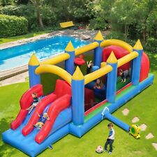 Commercial 7.3M PVC Inflatable Obstacle Course Bouncy Castle Combo Playhouse