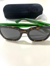 GUCCI MENS SUNGLASSES GG0001SN 003 HAVANA/GREEN/RED. NEW, CASE - SEE DESCRIPTION