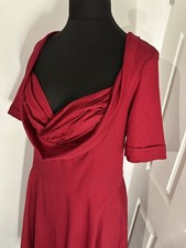 Lindy Bop Ophelia Burgundy Red