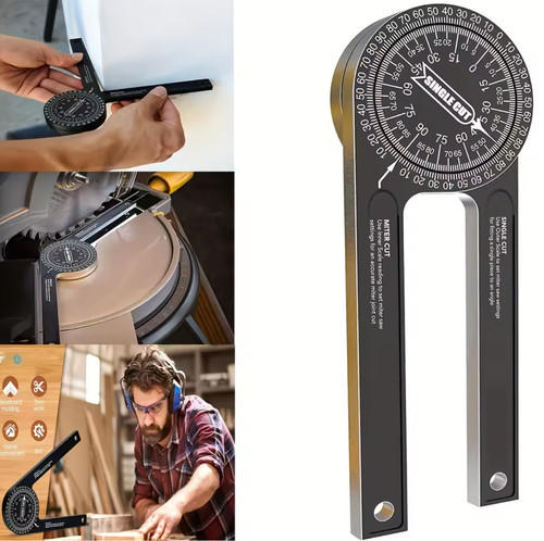 Aluminum miter saw protractor - saw,