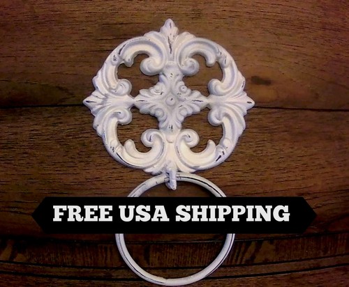 Shabby chic towel ring - towel,