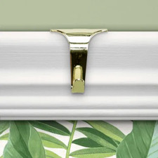 Picture Rail Hooks 10x White