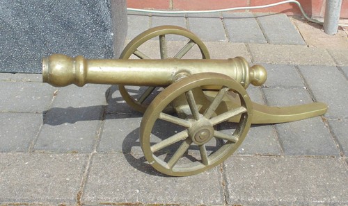 Brass cannon ornament - (#1520),