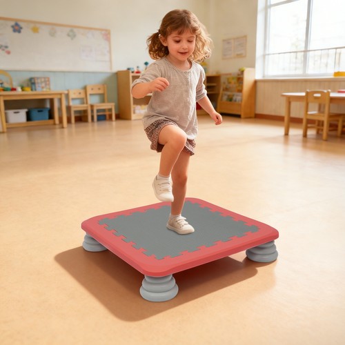 Kids sensory trampoline - trampoline, red
