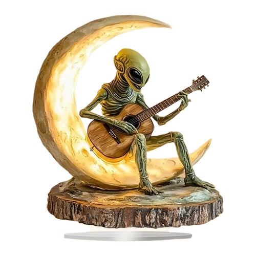 Bohemian alien statue moon - bohemian,