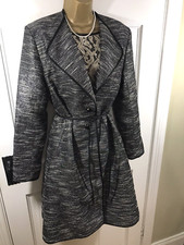 Fee G  Black & Gold Dress & Coat / Matching Outfit, UK 14, New With Tags €564