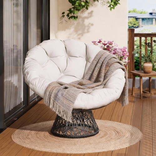 360 swivel rattan papasan - 360°,
