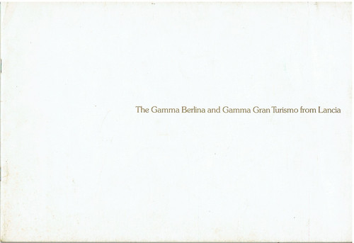 Lancia gamma saloon gt coupe - &,
