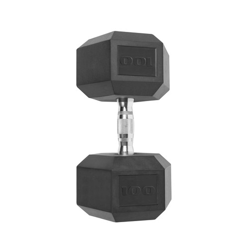 Cap barbell 100lb - coated, hex