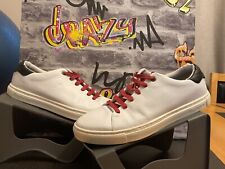 Men’s Ted Baker LEEPOW white leather Trainers Shoes  UK 9eu43 smart 🔥🔥🔥