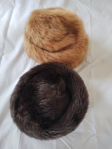 Vintage brown faux fur - vintage,