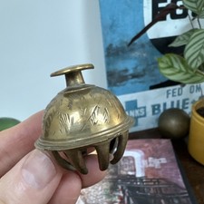 Vintage Brass Claw Bell With