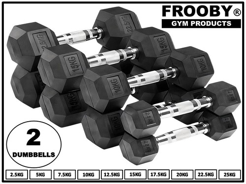 Hex dumbbells set - pair, ergo