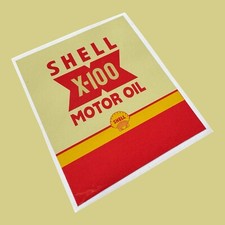Shell X-100 motor  oil vintage
