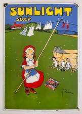 Sunlight Soap Enamel Sign (Dodo Designs - 20 x 14 Inches)