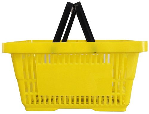 Handle yellow plastic - yellow,