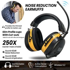 Bluetooth 5.3 Headphones Hearing Protection Ear Defenders FM Radio Ear Muffs