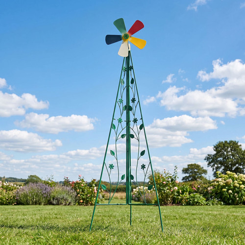 2ft blade iron windmill - 5-blade,