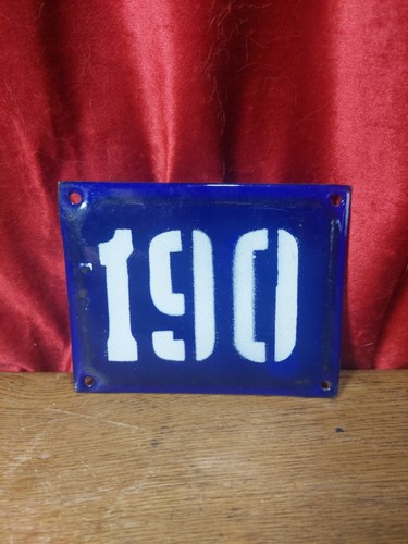 Vintage french enamel - enamel, door