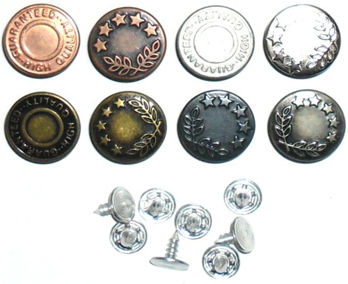 Top quality jean buttons - top,