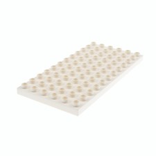 1x LEGO Duplo Building Plate 6x12 White Basic Base Plate 10826 6100460 18921 4196