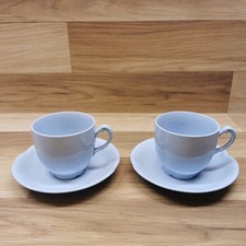 2 x Johnson Brothers Greydawn Cups & Saucers