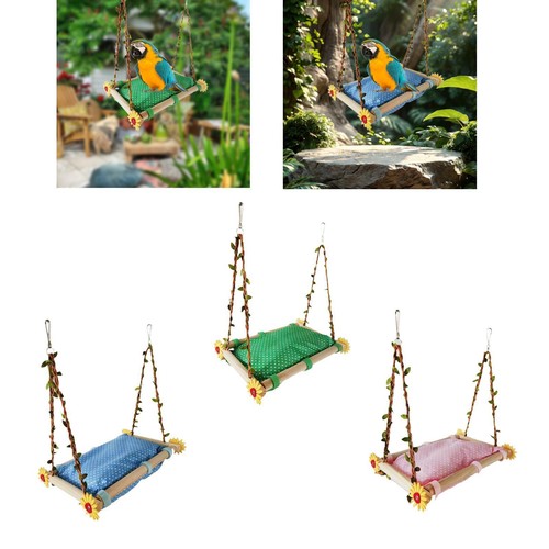 Bird cage hammock wooden - bird,