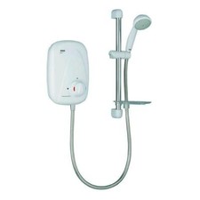 Mira Vigour Complete Electric Thermostatic Power Shower Set - White - 1.1532.353