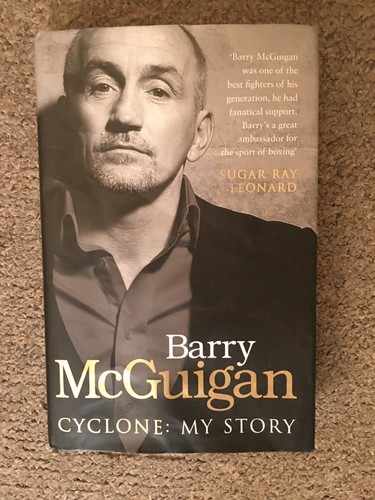 Barry mcguigan signed book - barry, book.