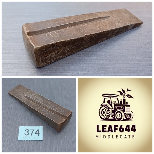 Vintage metal wedge log - metal,