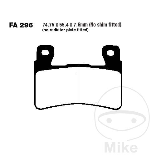 Ebc sintered brake pads - sintered, hh