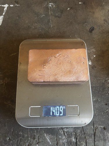 4kg copper bar ingot hand - 1.4kg,