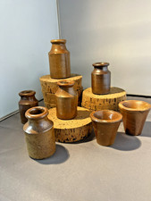 7 x Vintage Salt Glazed