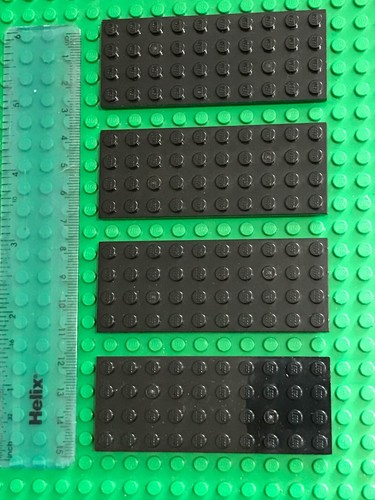 Lego black base plate - 4, x