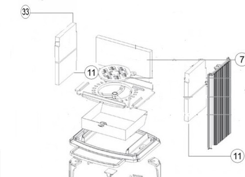 Full set stove liner - full, of