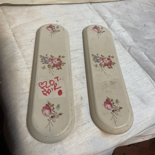 White pottery finger plates - pottery,