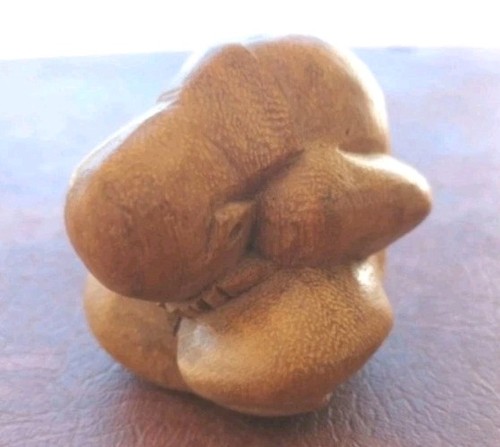 Vtg wood carved weeping - wood,