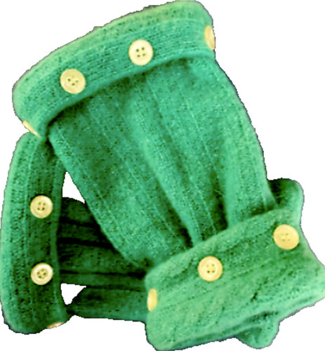 Fingerless gloves green - fingerless,