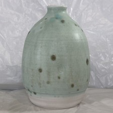 Studio Pottery Celadon Dimple