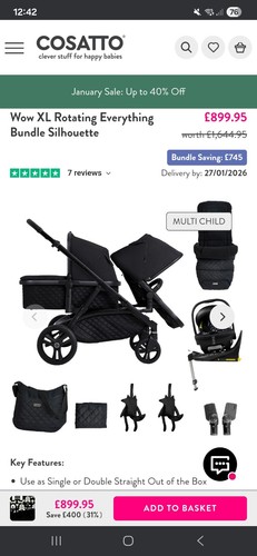Double pram baby - double, and