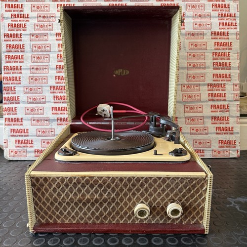 Vintage amplion record player - vintage,