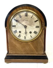 W & H Antique Mahogany QUARTER STRIKING Bracket Mantel Clock RUSSELLS LIVERPOOL