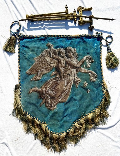 Stunning antique embroidered - stunning,