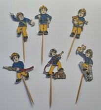 6 Fireman Sam Cupcake toppers 