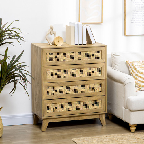 Rattan chest drawers - of,