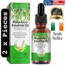 2x NATURAL ROSEMARY OIL Stimulates Hair Growth Treatment Treat Dry Damaged Hair