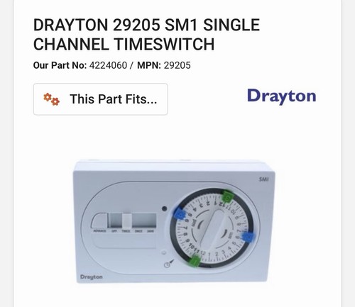 Drayton sm1 mechanical - drayton,