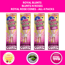 Royal Blunts Blunts N Roses Royal Rose Petal Cones 4 Packs FREE TRACKED POSTAGE