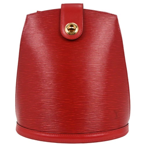 Louis vuitton red epi cluny - louis,
