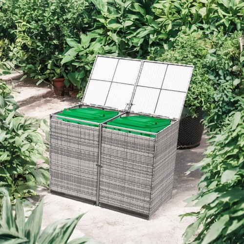 Double wheelie bin - double, storage